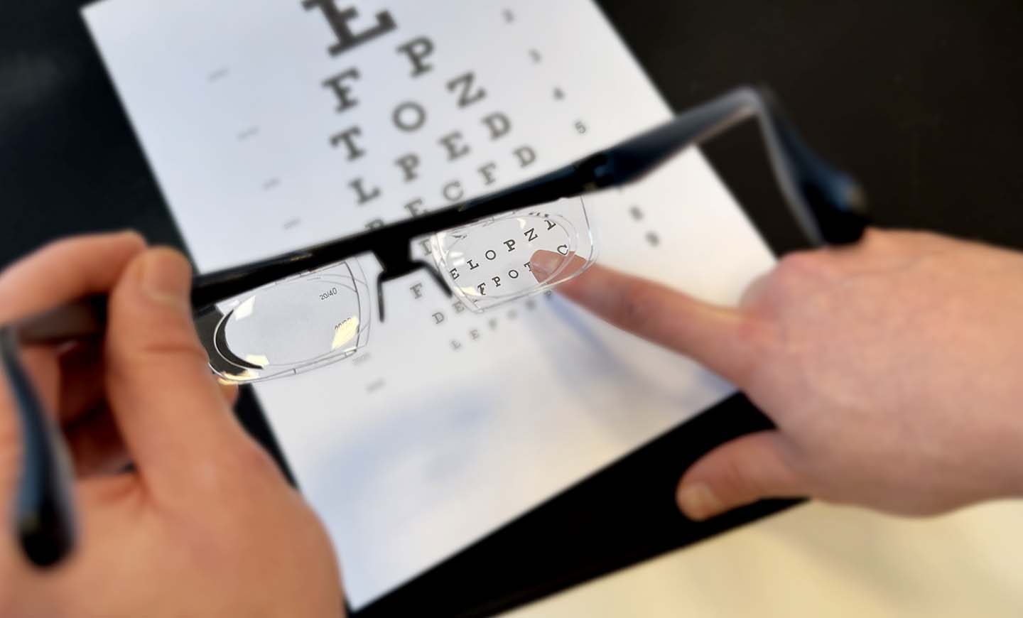 A pair of Flex Focus glasses